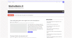Desktop Screenshot of mathsmalin.fr