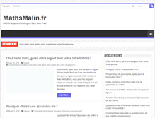 Tablet Screenshot of mathsmalin.fr
